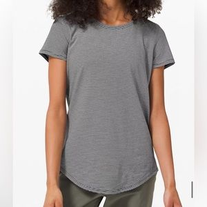 Love Crew Short Sleeve T Shirt Tonka black and white striped